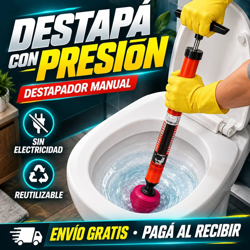 Desatascador de inodoro de alta presión - Oiko Store