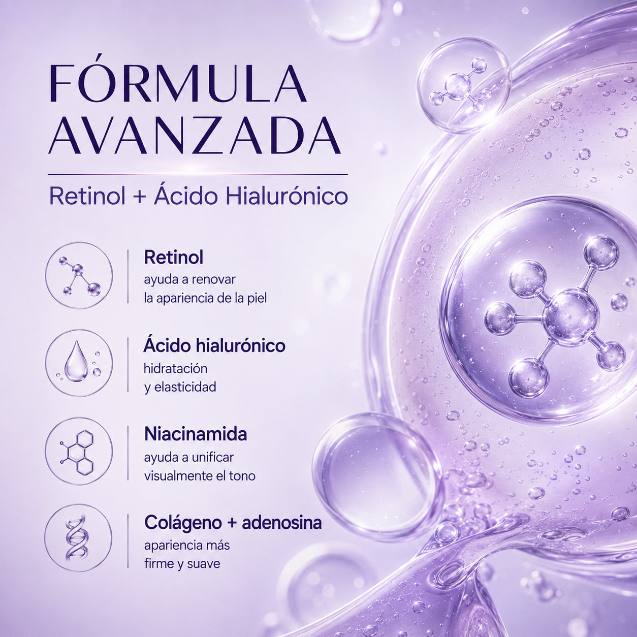 BIOAQUA Retinol Renew – Sérum Renovador Nocturno 30 ml