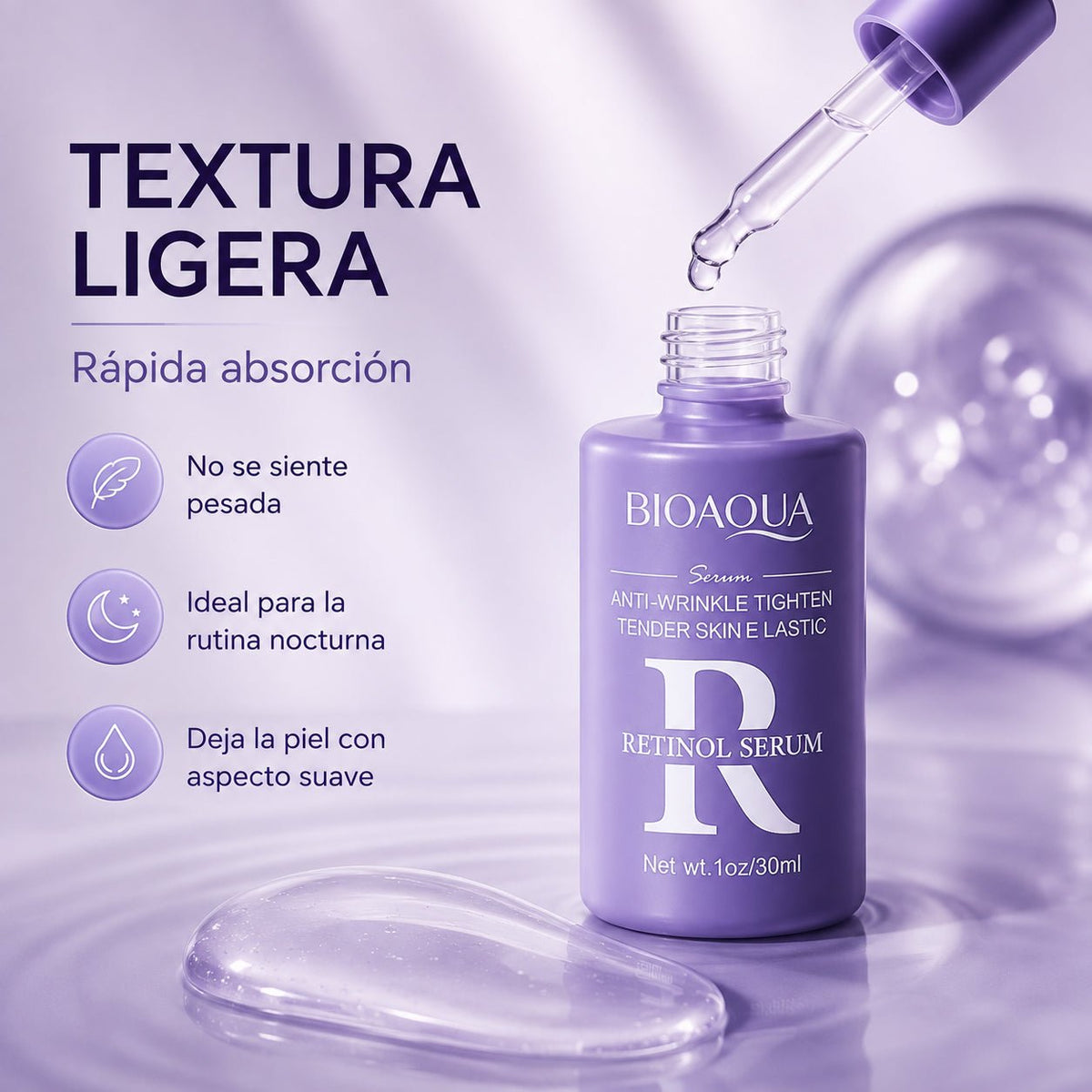 BIOAQUA Retinol Renew – Sérum Renovador Nocturno 30 ml - Oiko Store