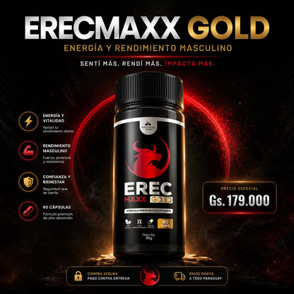 ErecMaxx Gold – Energía y rendimiento masculino - Oiko Store