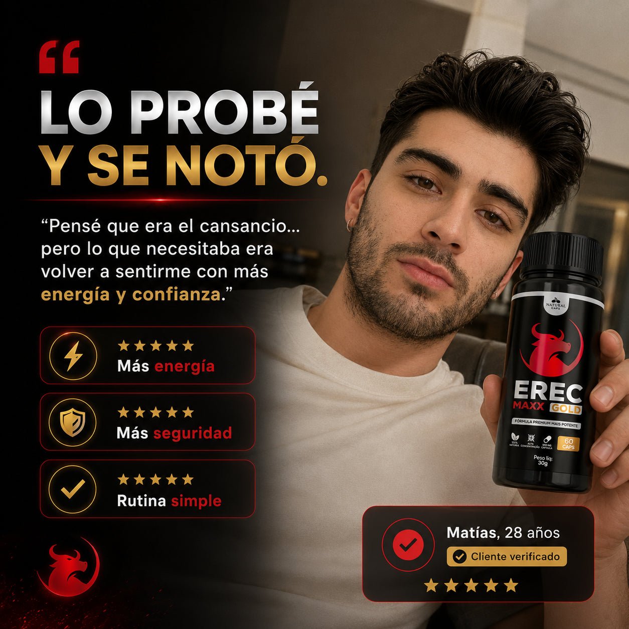 ErecMaxx Gold – Energía y rendimiento masculino - Oiko Store