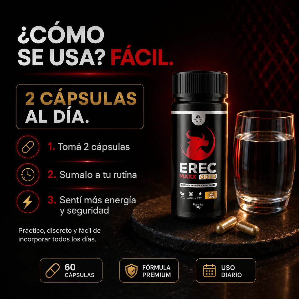 ErecMaxx Gold – Energía y rendimiento masculino - Oiko Store