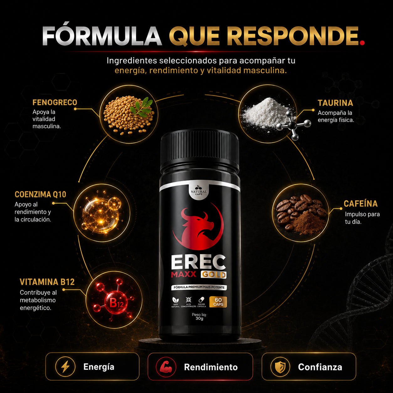 ErecMaxx Gold – Energía y rendimiento masculino - Oiko Store