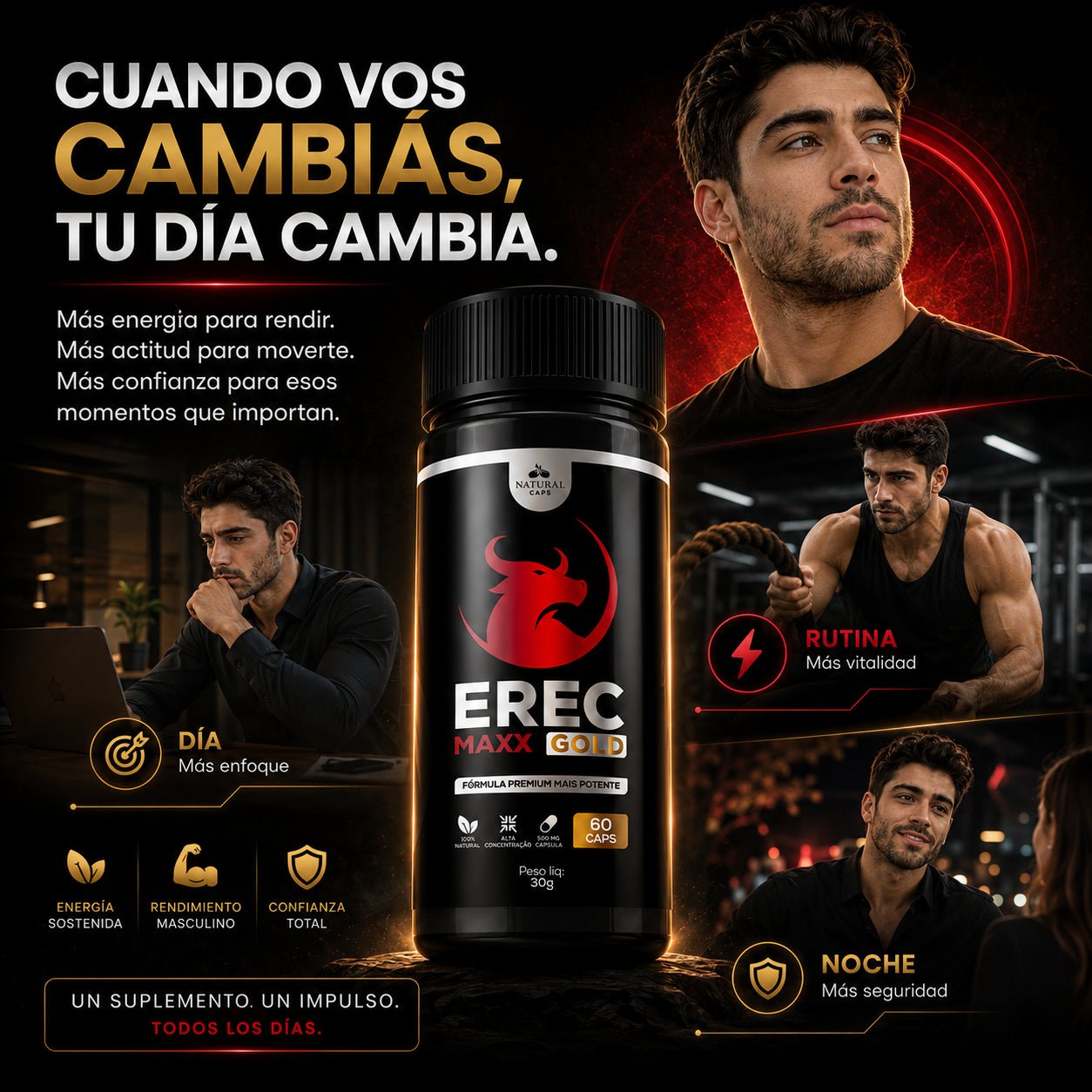ErecMaxx Gold – Energía y rendimiento masculino - Oiko Store