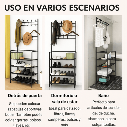 Zapatero perchero y organizador - Oiko Store